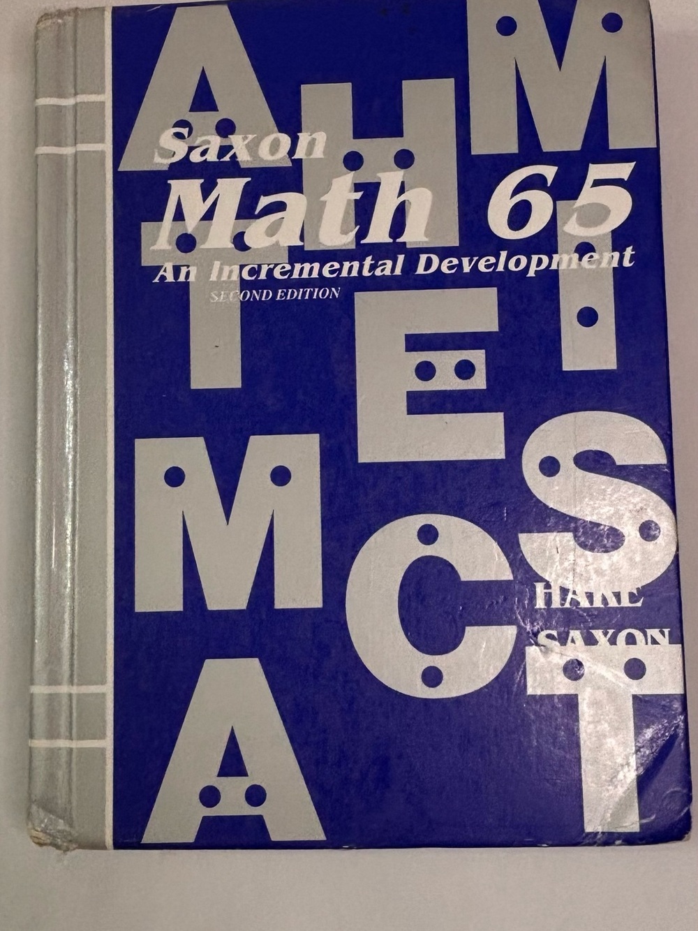 Saxon Math 65 Textbook in Blue and Silver